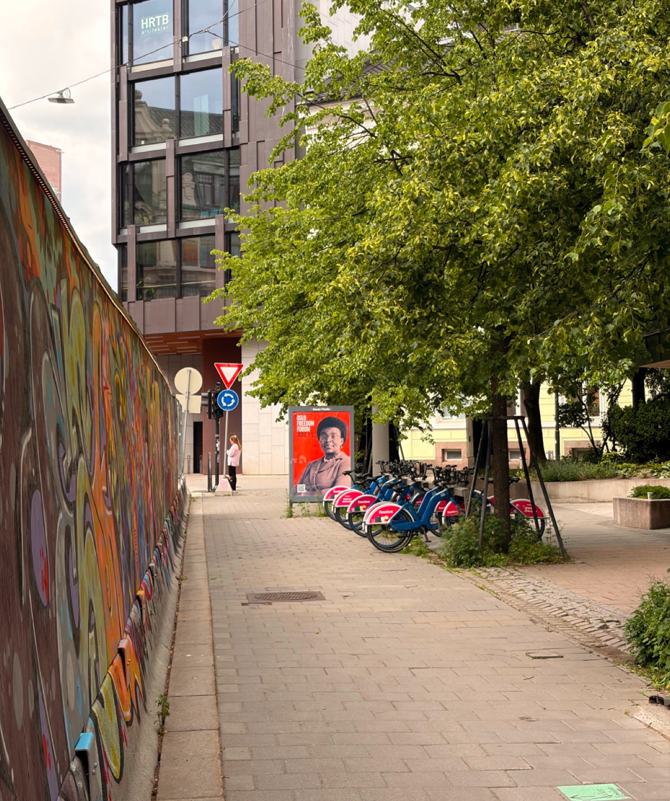 Oslo city out-of-home placement featuring Victoire Ingabire