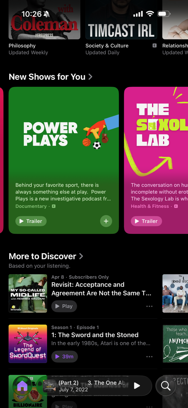 Power Plays featured in Apple Podcasts New Shows For You