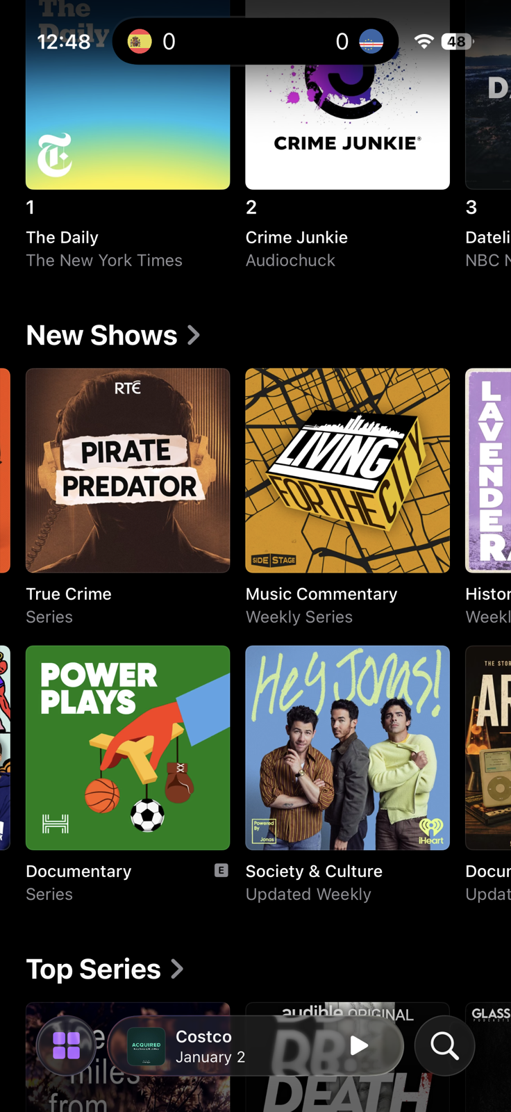 Power Plays featured in Apple Podcasts New Shows