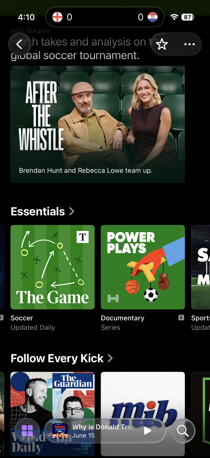 Power Plays featured in Apple Podcasts Soccer Essentials